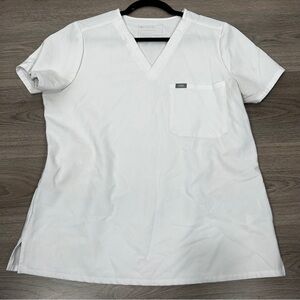 Figs Women's White Scrub Top G4